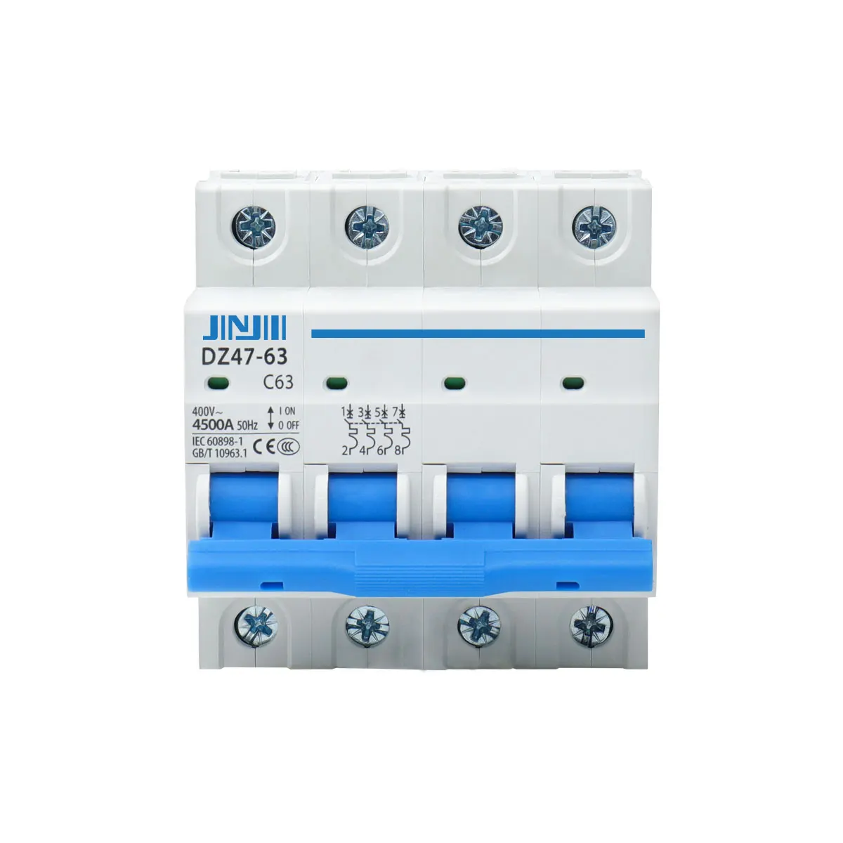 Профессиональный мини-автомат защити цепи изготовление AC DC DZ47-63 1P 2P 3P 4P 1A- 63 переменного тока выключатель