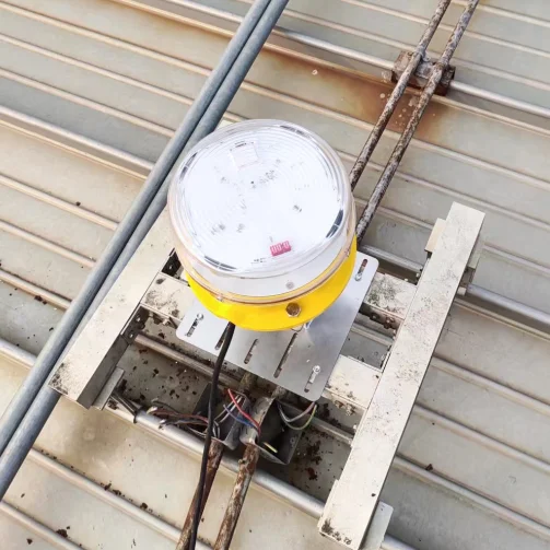 GPS sync Dry contact alarm LED ICAO Medium Intensity Type B aircraft warning light For Telecom Tower