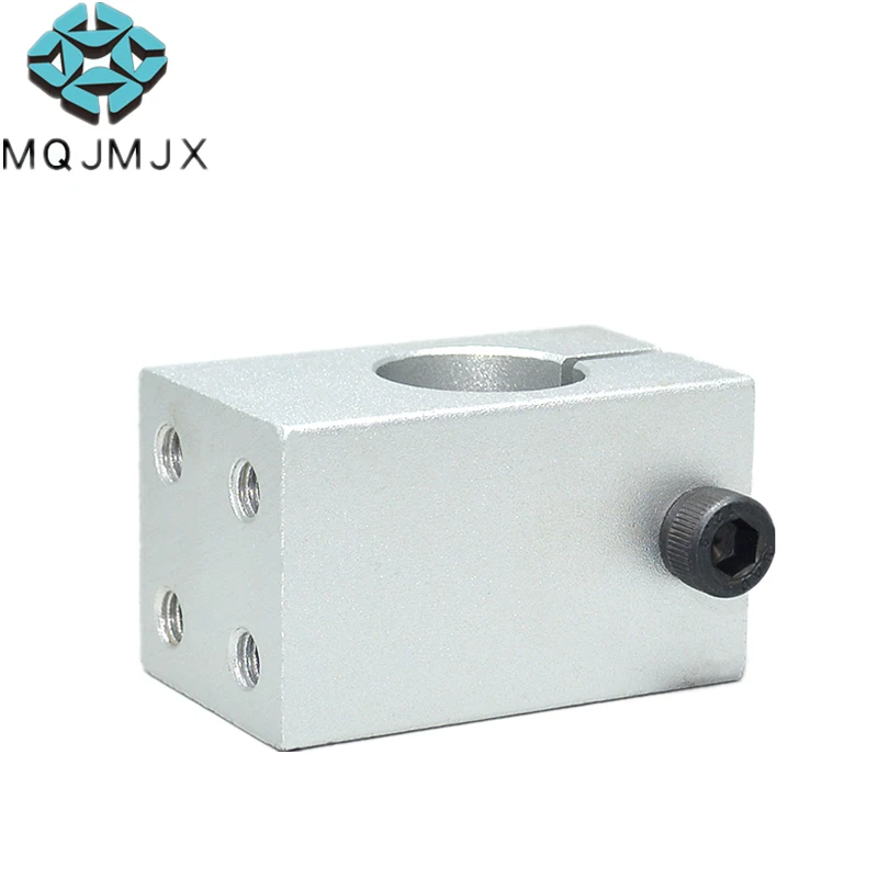 Aluminum Alloy Shaft Fixing Bracket Pillar Fixing Clamp with Threaded Parallel Guide Shaft Support Pipe Clamp Bearing Housing