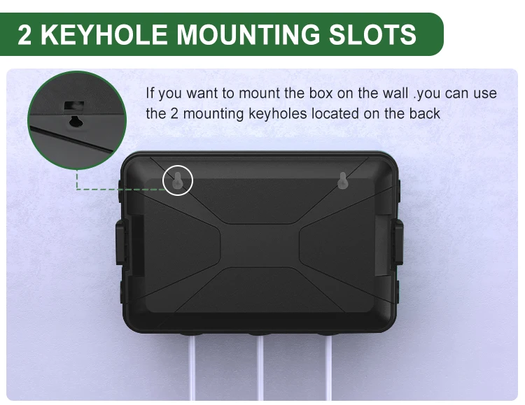 Wall Mount Outdoor Plastic Enclosures IP54 PP Waterproof Electrical Junction Box Electrical Project Box