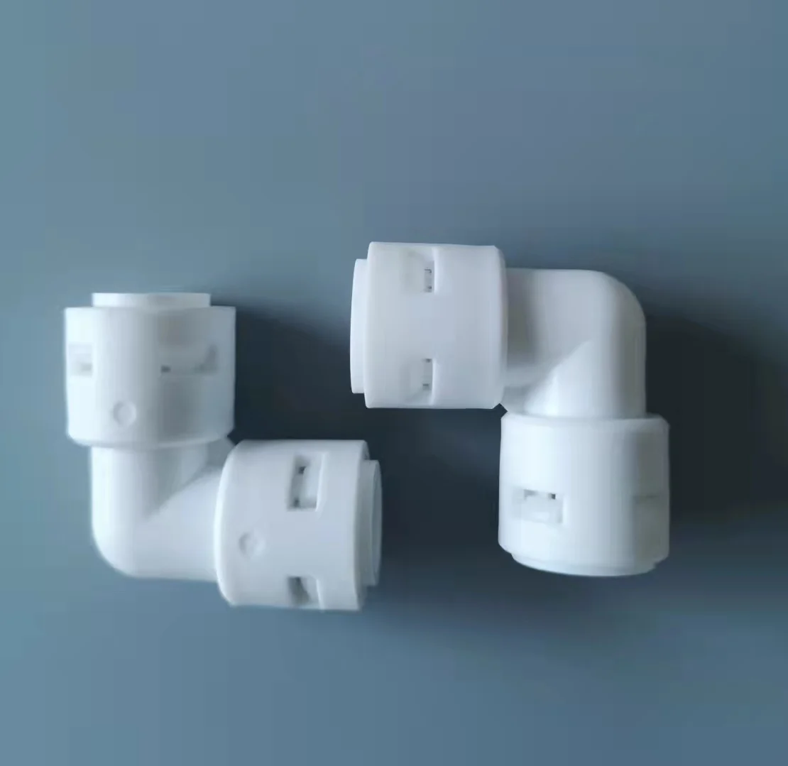 1/4' 3/8' L Push Fitting  Pipes Connect Push Fit Connection Water Purifier Filter Fitting Quick Connector