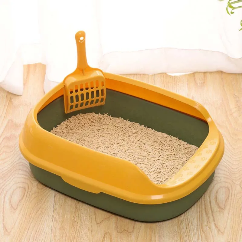 HANDOU wholesale detachable self cleaning cat litter box pet cat litter box with free cat sand shove