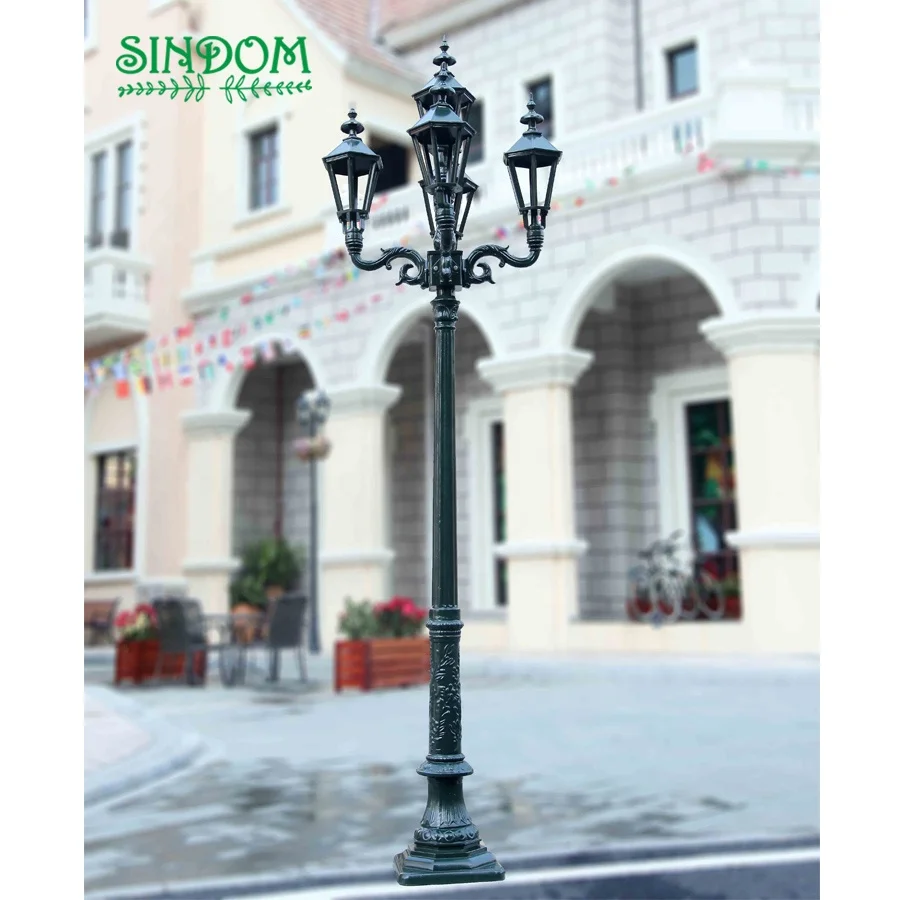  Sindom European Style Aluminium Street Led Lamp Garden Outdoor Decoration Pole