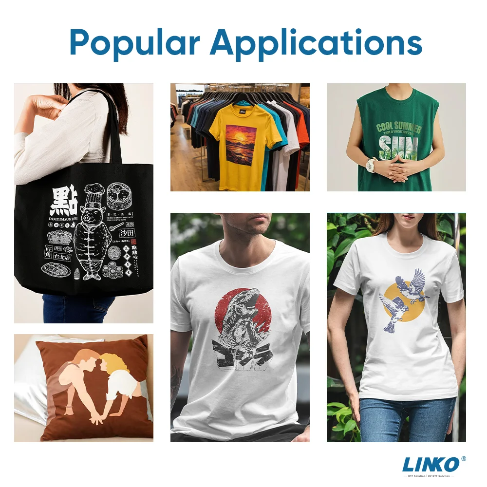 LINKO Roll A3 DTF Printer Dual i1600 Print head  DTF Printer Printing Machine For Cotton T-shirt Printing