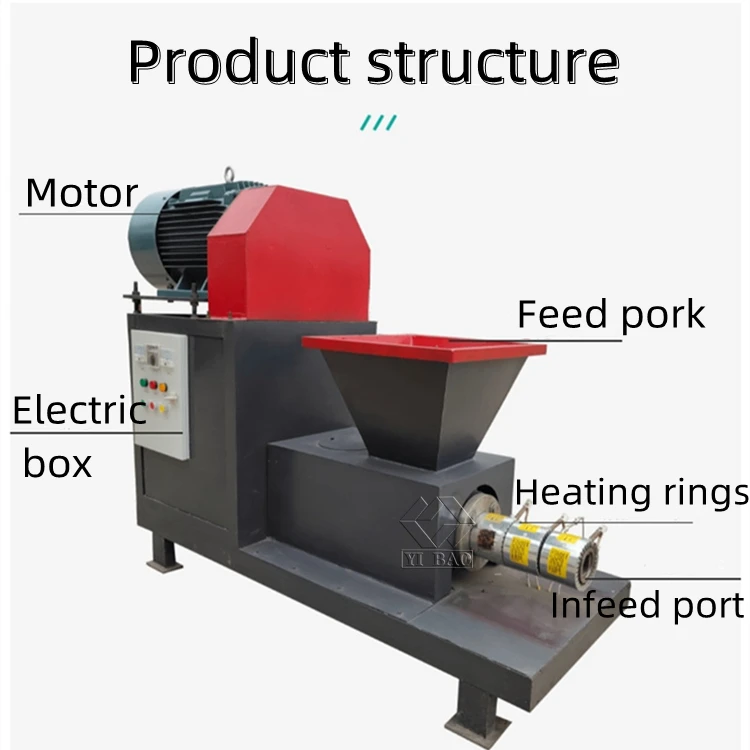 Professional green scrap briquette charcoal cube compress charcoal briquette molding processing machine wood briquette machine