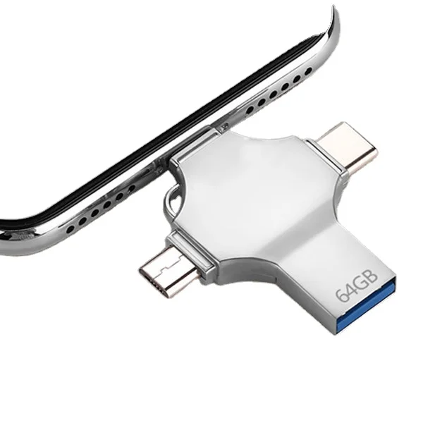 Wholesale Best Price Custom 2GB 4GB 8GB 16GB 32GB 64GB 128GB 256GB 4 In 1 Otg 3.0 Usb Flash Pen Drive