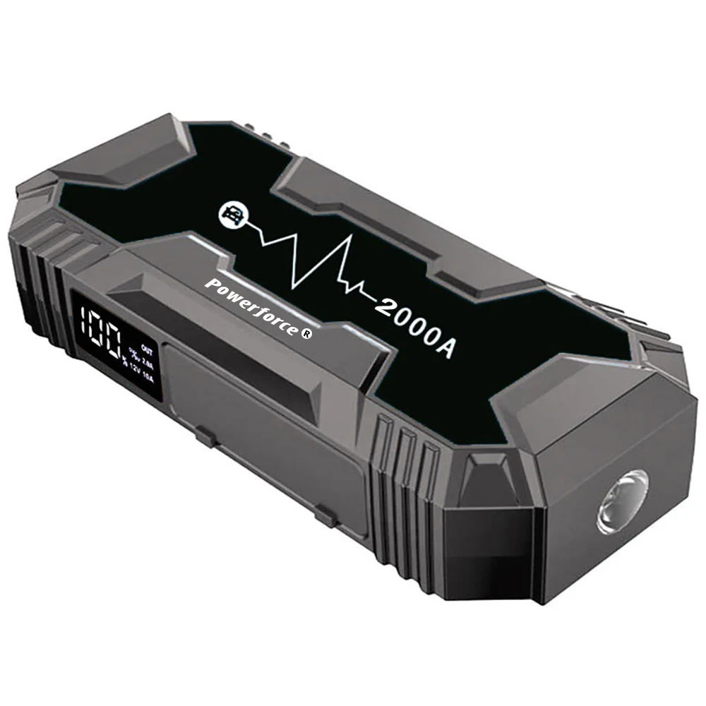 12000mAh Car Jump Starter Power Bank For Car Battery Charger Portable Power Station 12V Car Booster Starting Device