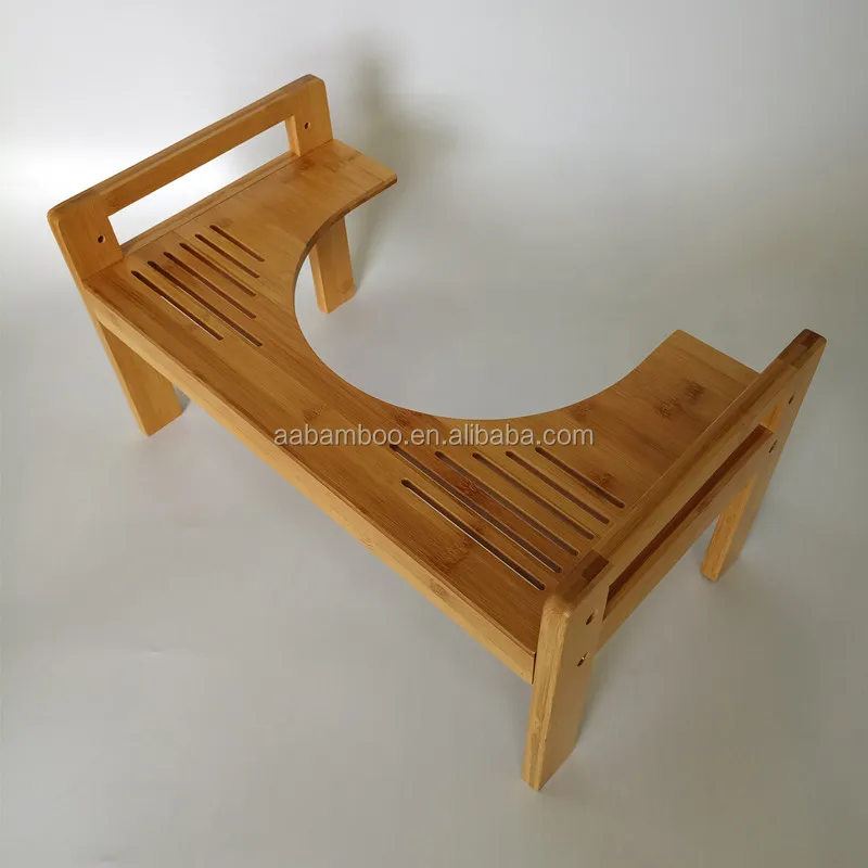 Деревянный бамбуковый табурет для унитаза с регулируемой высотой 7 или 9 дюймов