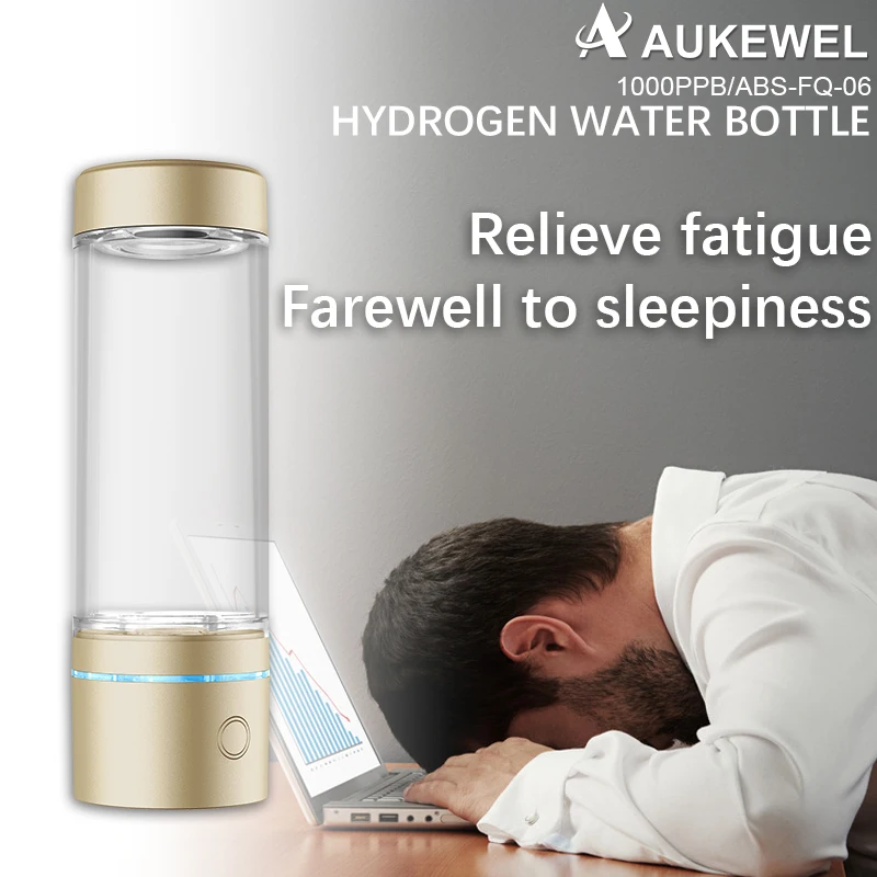 Alkaline Hydrogen Cup Ionizer Hydrogen Water Generator Glass Bottle Portable Hydrogen Water Bottle