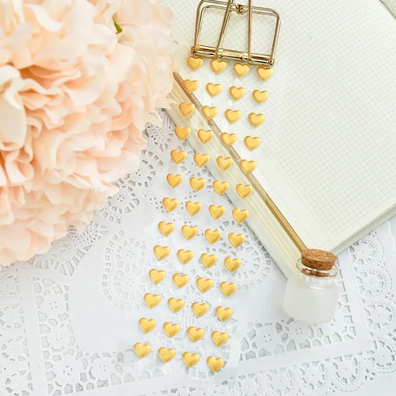 3d foam sticker custom gold stamping heart love puffy sticker foil sticker for scrapbook embellishments