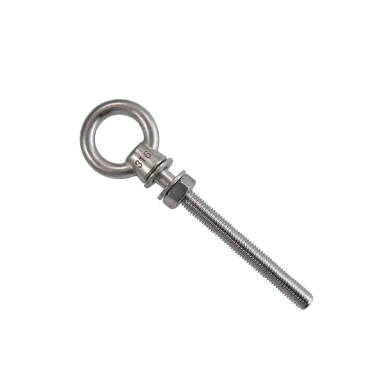 JIS1169 Eye Bolts 316 Stainless Steel Long Shank