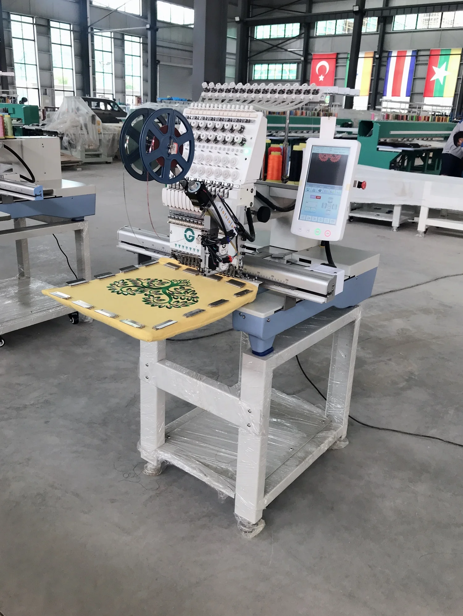 GALAXY высокоскоростная 1501 одиночная головка двойная вышивальная машина с блестками