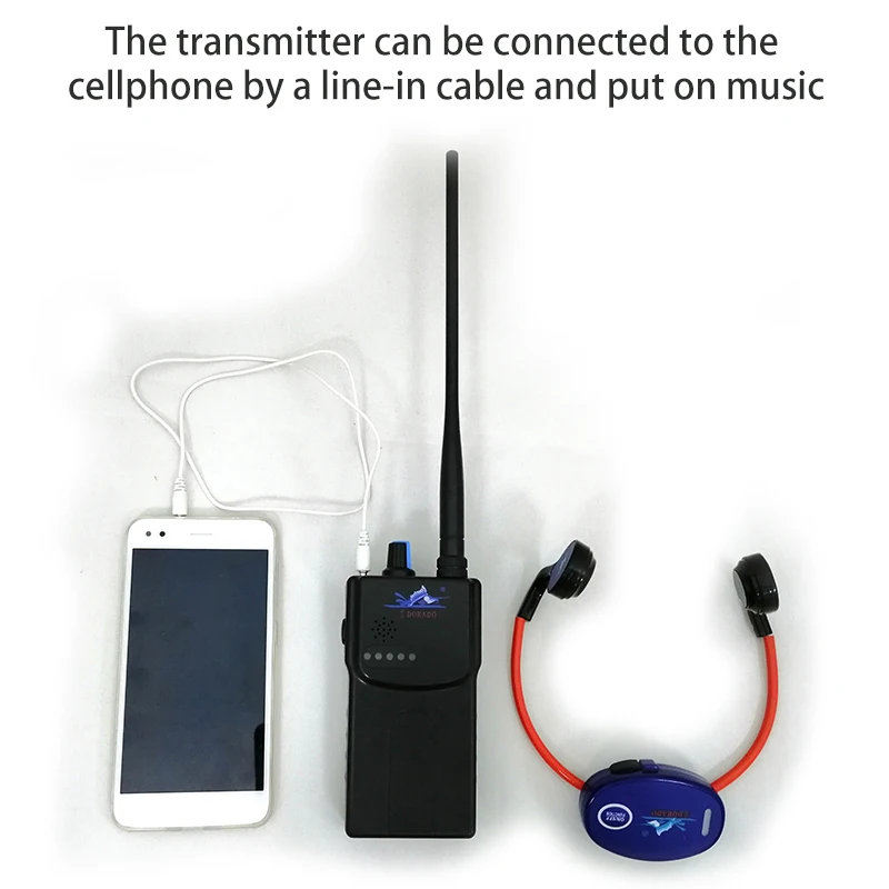H902 Mobile Stereo Underwater Sports 7 Channels Communication Receiver Bone Conduction Headset