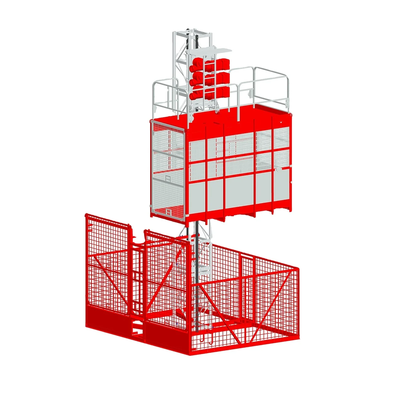 SC200200 Construction Hoist durable and convenient spiral reducer construction elevator