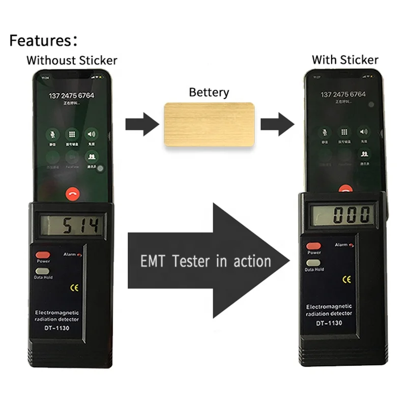 Manufacture price anti radiation chip anti radiation quantum shield sticker emf blocker emr emf quantum shield with customize