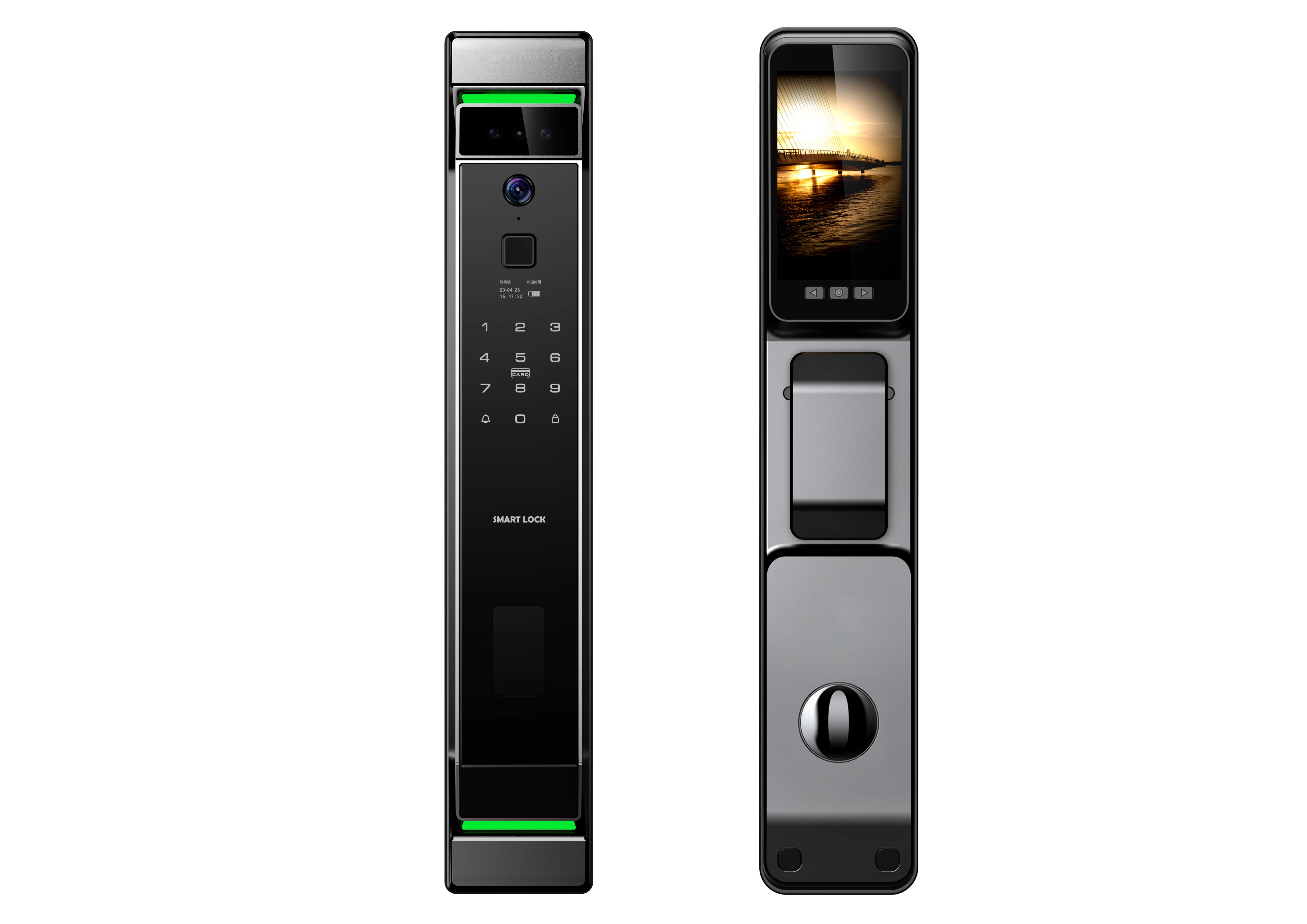 Offer Sample Bluetooth Intelligent Serrure Access By Keys And Cards Smart Waterproof Lock Fingerprint Glass Door