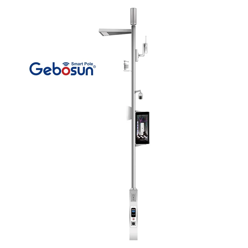 Gebosun Factory Direct Supplier Smart Light Pole LCD Display Wifi HD Cameras For Landscape Beautification