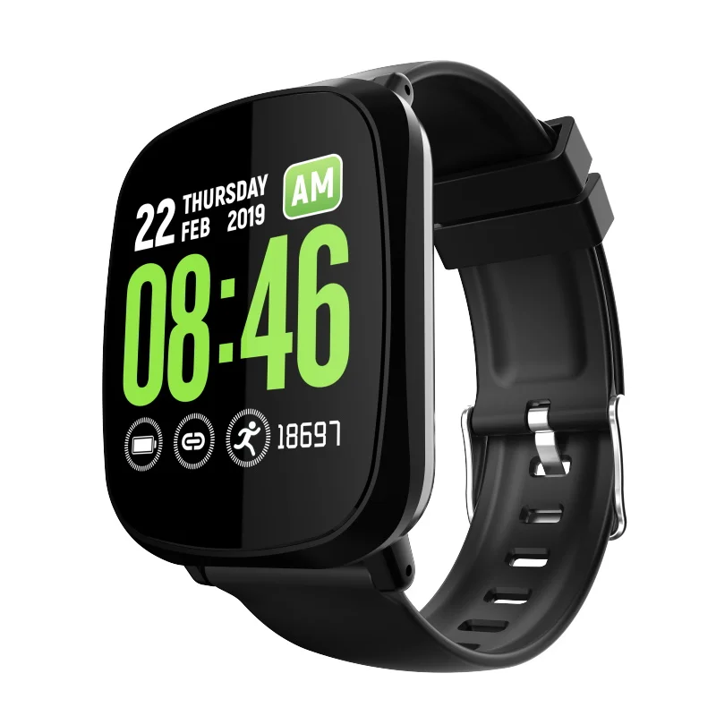 Hot Smart Watch Black Waterproof Red Android Camera Heart Smart Watch bracelet