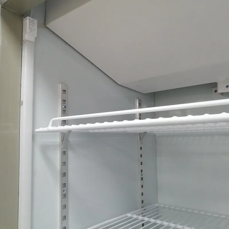 Commercial beverage cooler double door display fridge vertical showcase refrigerators