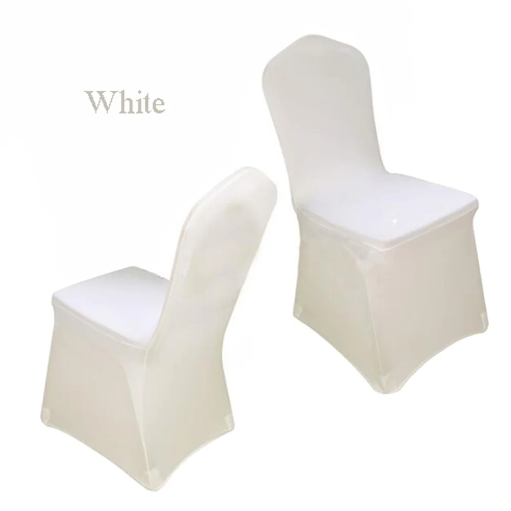 600301 elegant cheap satin white banquet party wedding chair cover for party wedding hotel