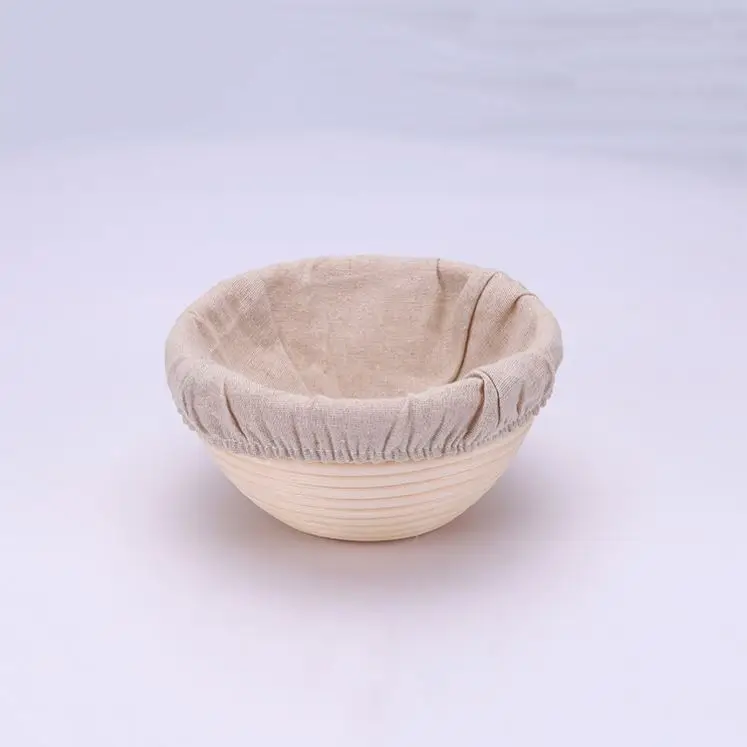 Amazon Top Selling Round /Oval Rattan Bread Proofing Basket With Liner For Risen Dough