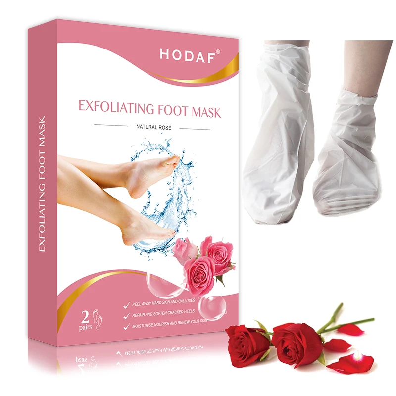 OEM Exfoliating Foot Mask Pedicure Socks Remove Dead Skin Heels Foot Peeling Feet Peel Mask