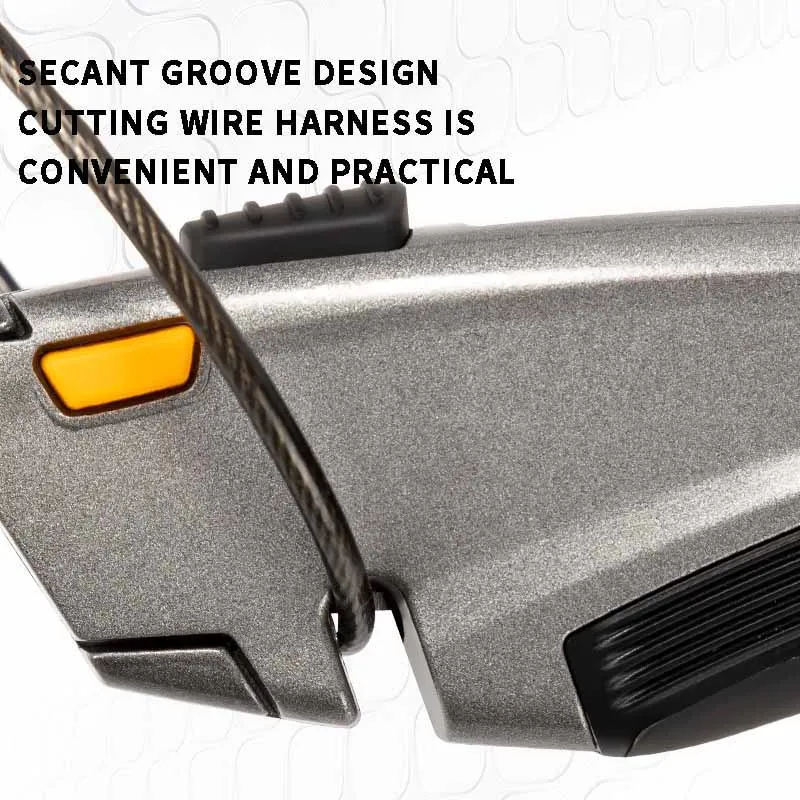 Fashion multi-functional utility knife three-stage retractable cutter head SK5 blade non-slip grip portable cutting knife