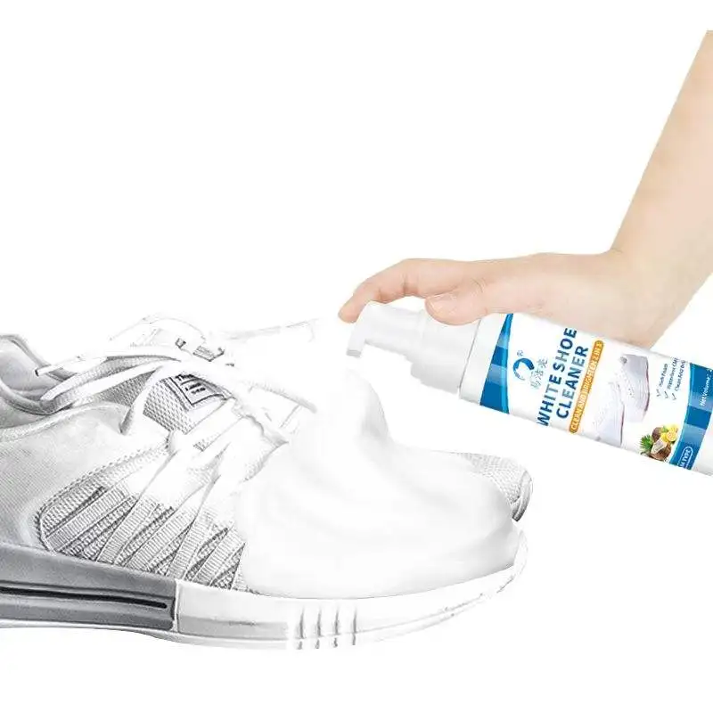 Factory Custom High Quality 200ML Sneaker Shampoo Leather Care Cleaner Cream Shoe Polish White Shoes Sports Shoes Cleaner