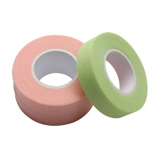 new pink purple cotton non-woven fabric micropore eyelash tape for eyelash extension adhesive tape