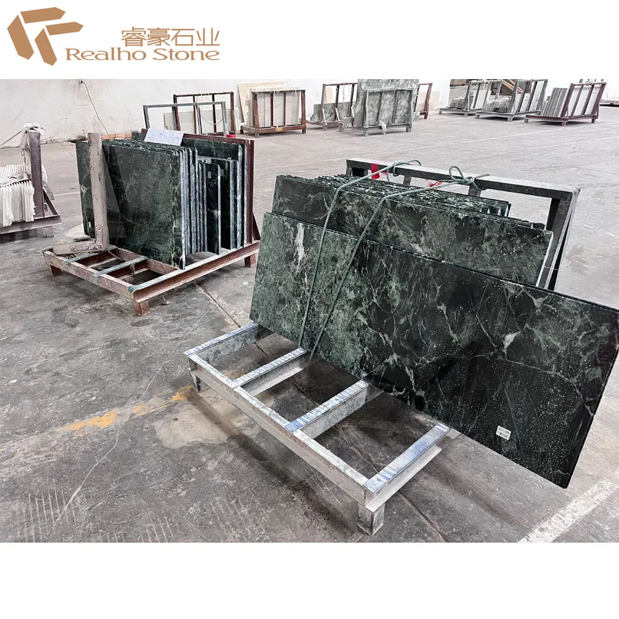 Italy Green Marble Flooring Tile Countertop Polished Verde Green Marble Luxury Home Decoration Natural Pradas Green Marble