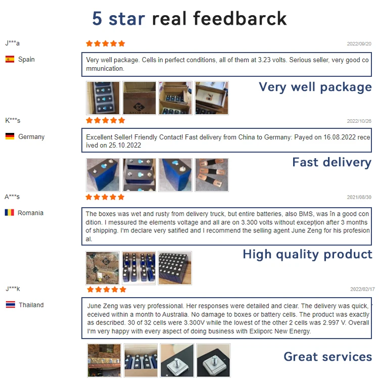 Exliporc Free Shipping GRE Stock 3.2V lifepo4 lithium ion battery 304Ah 300Ah Lifepo4 Cell Portable Solar-Powered Charging Kiosk