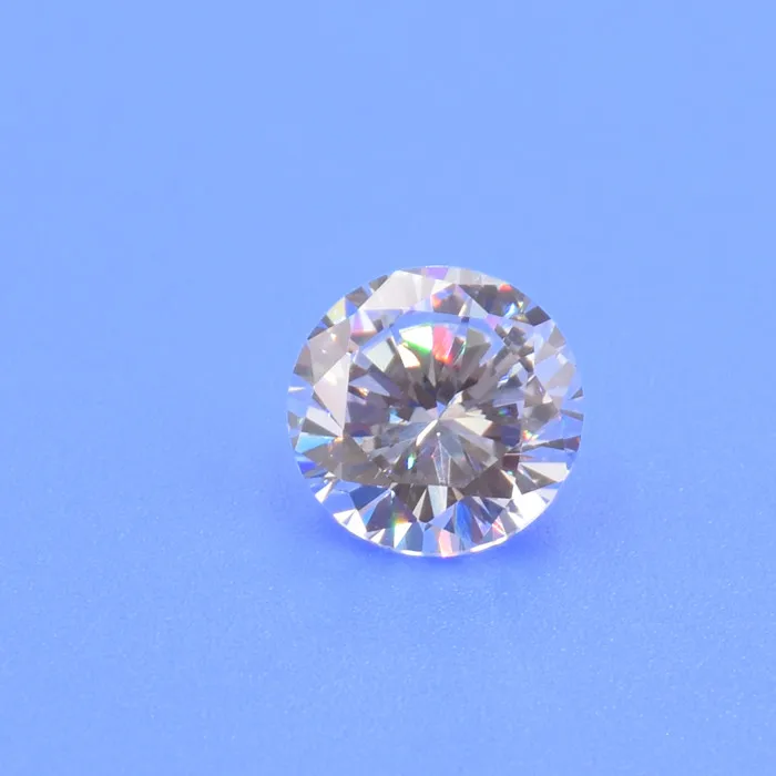 Raw Gemstones 4Mm 6Mm 8Mm 12Mm Cubic Zirconia Pvd Plating 3A 5A Grade Cubic Zirconia Cubic Loose Stone