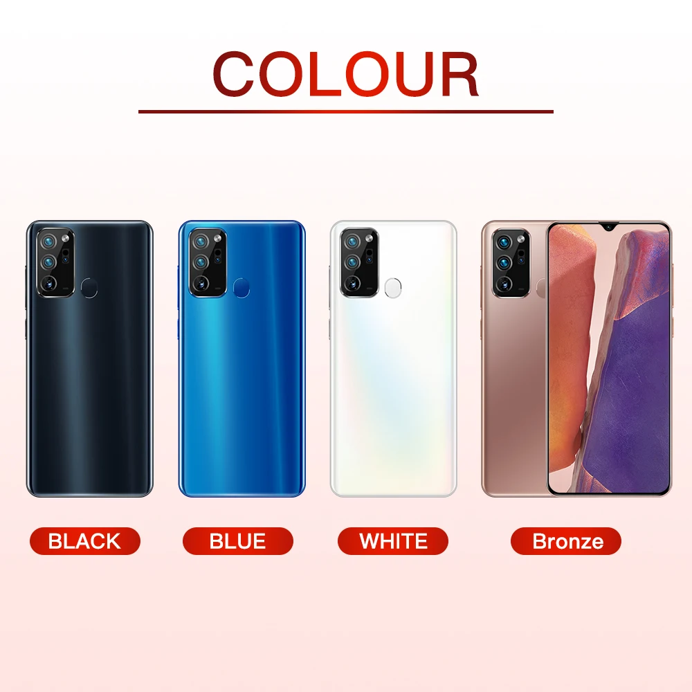 Высококачественный тонкий телефон для samsung galaxy note 20 plus 8 + 128 ГБ прозрачный Samsung Galaxy Note20