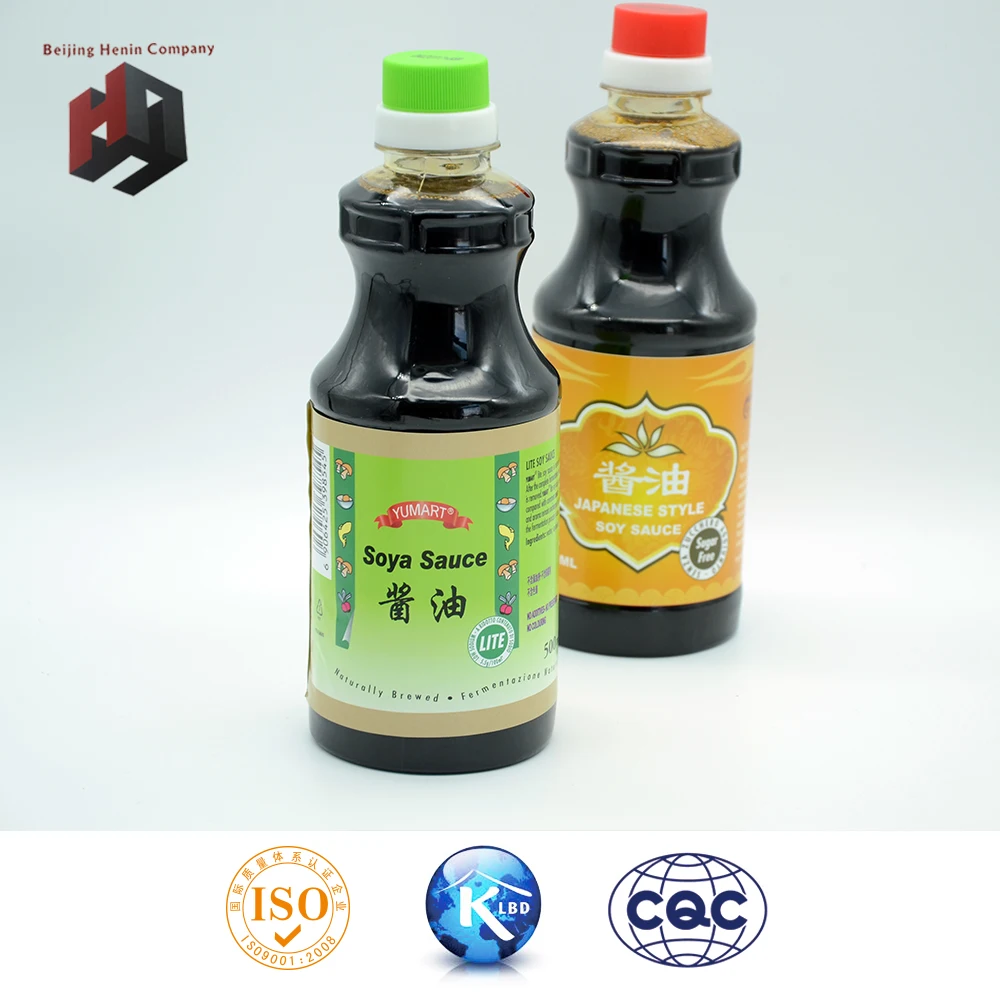 High Quality Bottled Soy Sauce Light and Dark Varieties Brewed Processing Type
