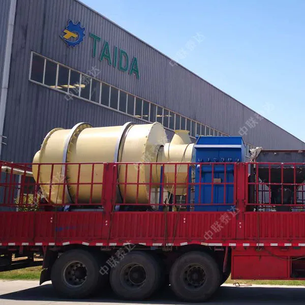  Продажа от производителя трехцилиндровая вращающаяся барабанная сушилка для известняка фелдспара алмазного силикагеля