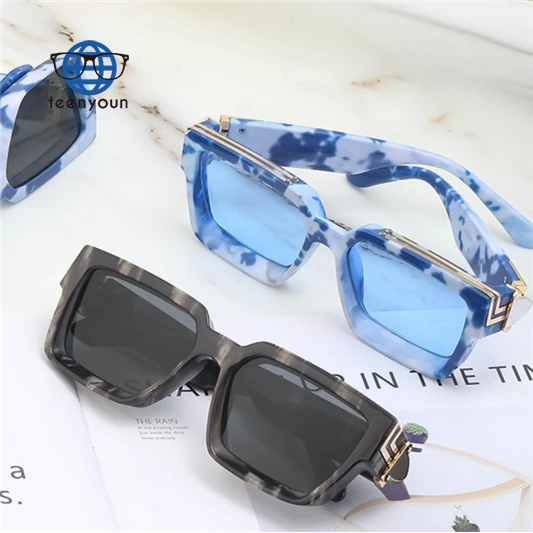 Teenyoun Hot Selling Famous Brand Designer Sunglasses 2023 New Mens Sol Luxury Women Sun Glasses Square Millionaire