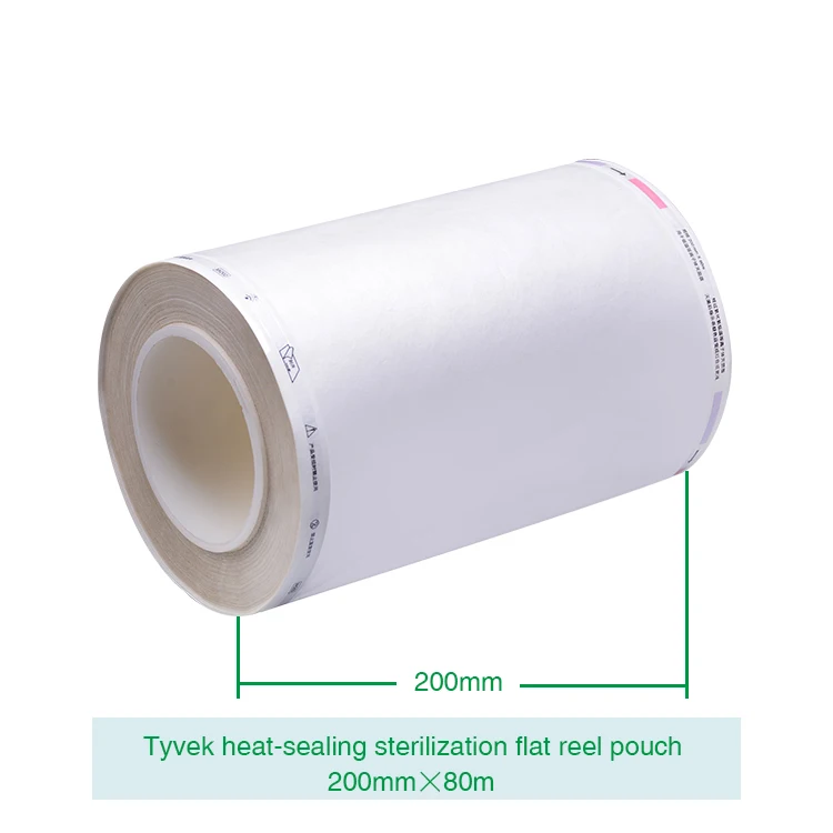 Tyvek heat-sealing plasma sterilization roll pouch