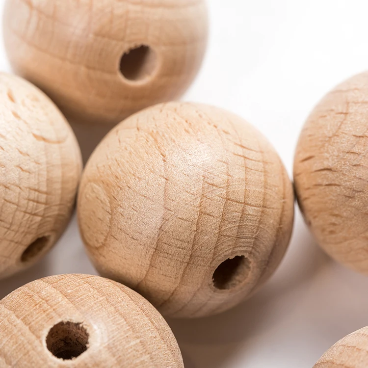 Cuentas De Madera Al Por Mayor оптом ремесло декоративные деревянные древесина бука круглые бусины