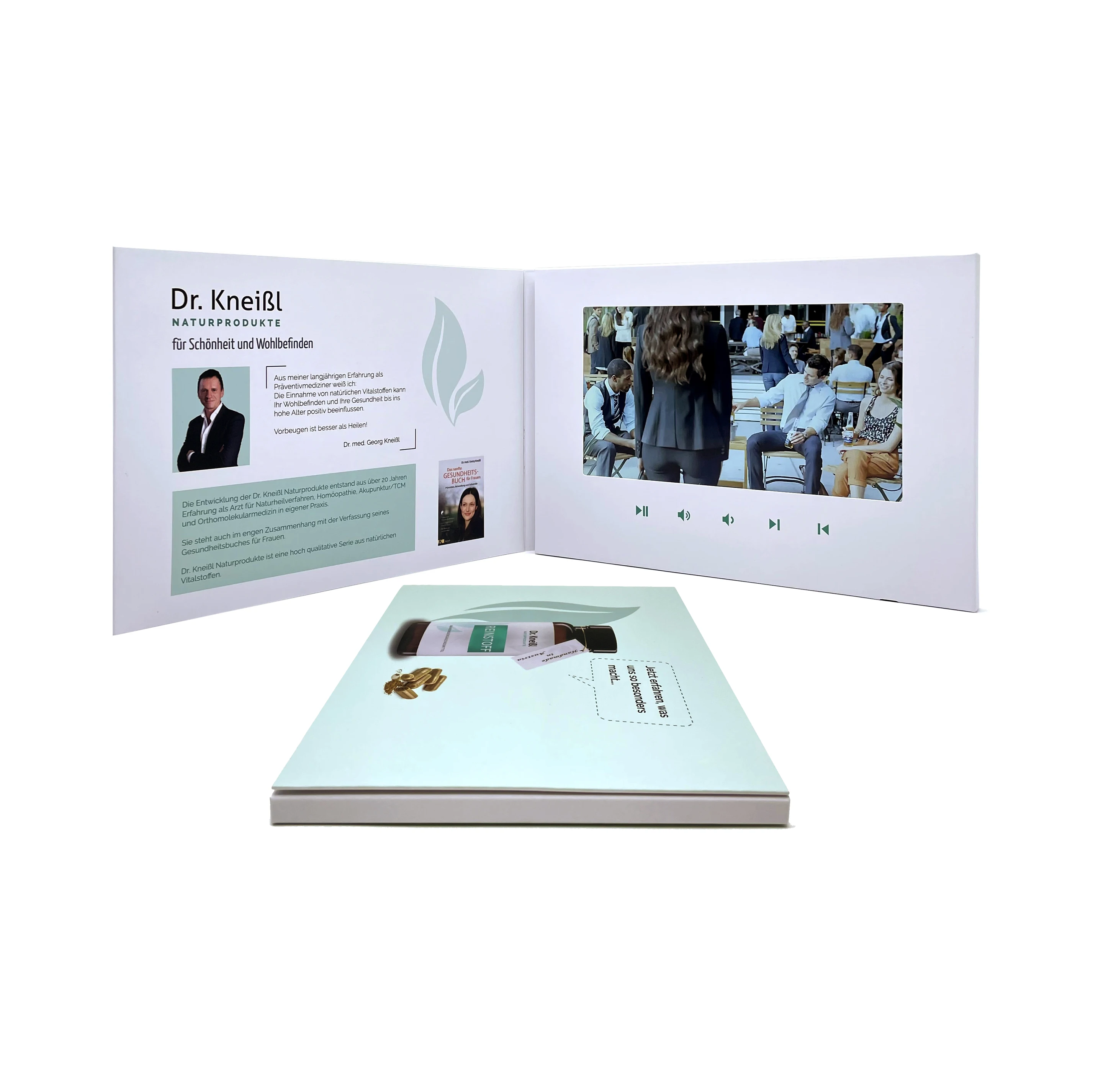 Premium wedding digital hd tft screen lcd hardcover video display book