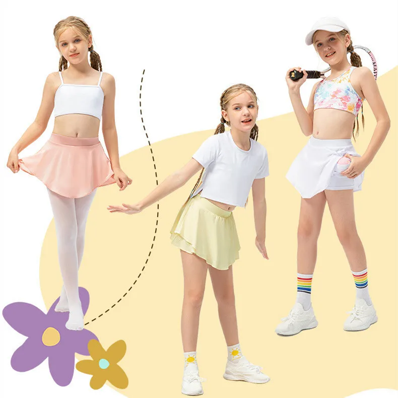 2022 SUMMER HOT light weight elegant school kid tennis dress with shorts