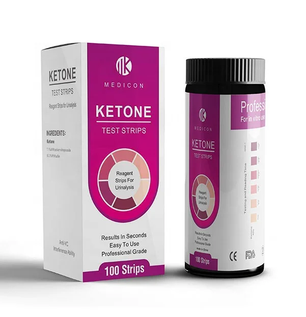 Ketone Strips multiple packaging Accurate Ketone Urine Test Strips For Keto Diet, Diabetics ketone strips urine