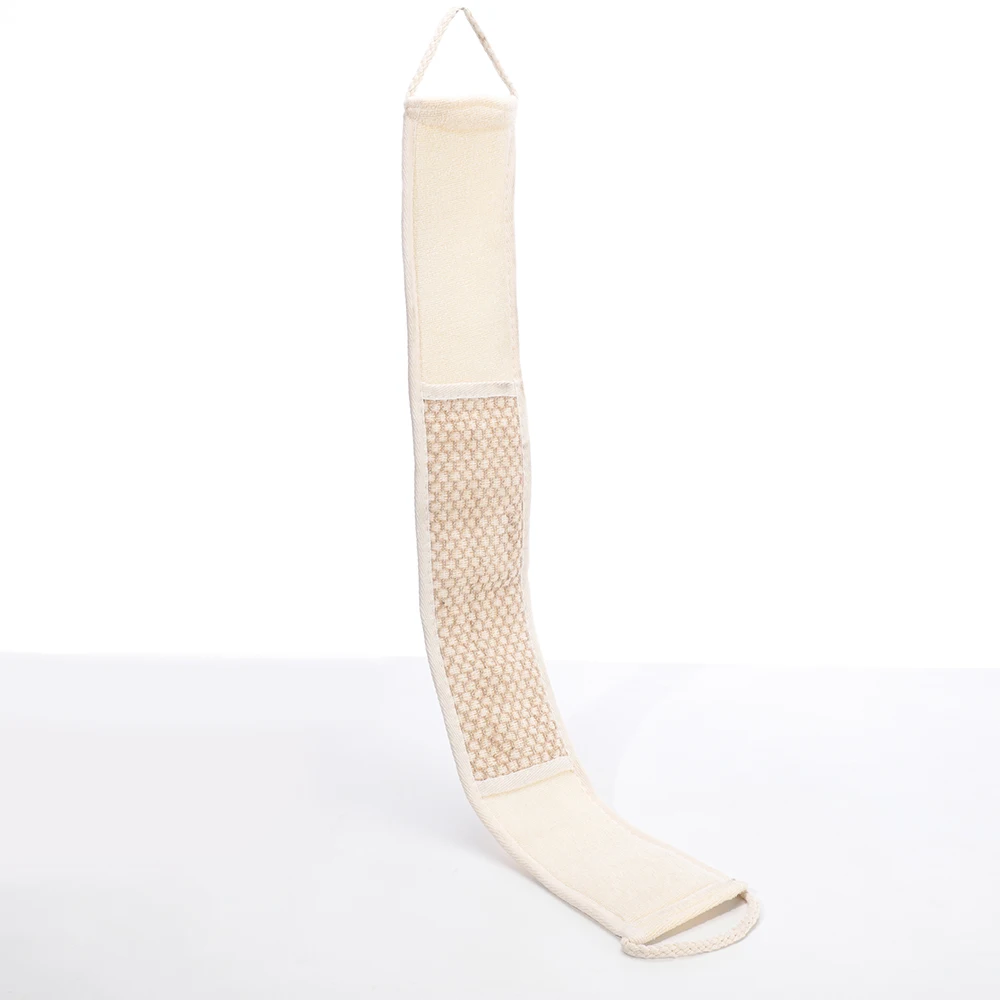 Cotton Hemp Body Wash Bath Back Scrub Long Shower Belt Soft Bath Towel Sponge Strap