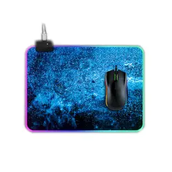 RGB Sublimation Desk Mat Mousepad Custom Logo Wireless Charging XL XXL RGB Gaming Keyboard Mouse Pad