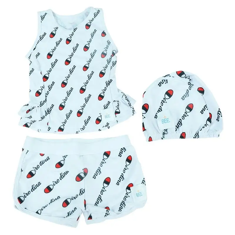 children baby swimsuit bikini girl bathing suits top and shorts 2pcs clothes swimwear 10 years old girls swim suits