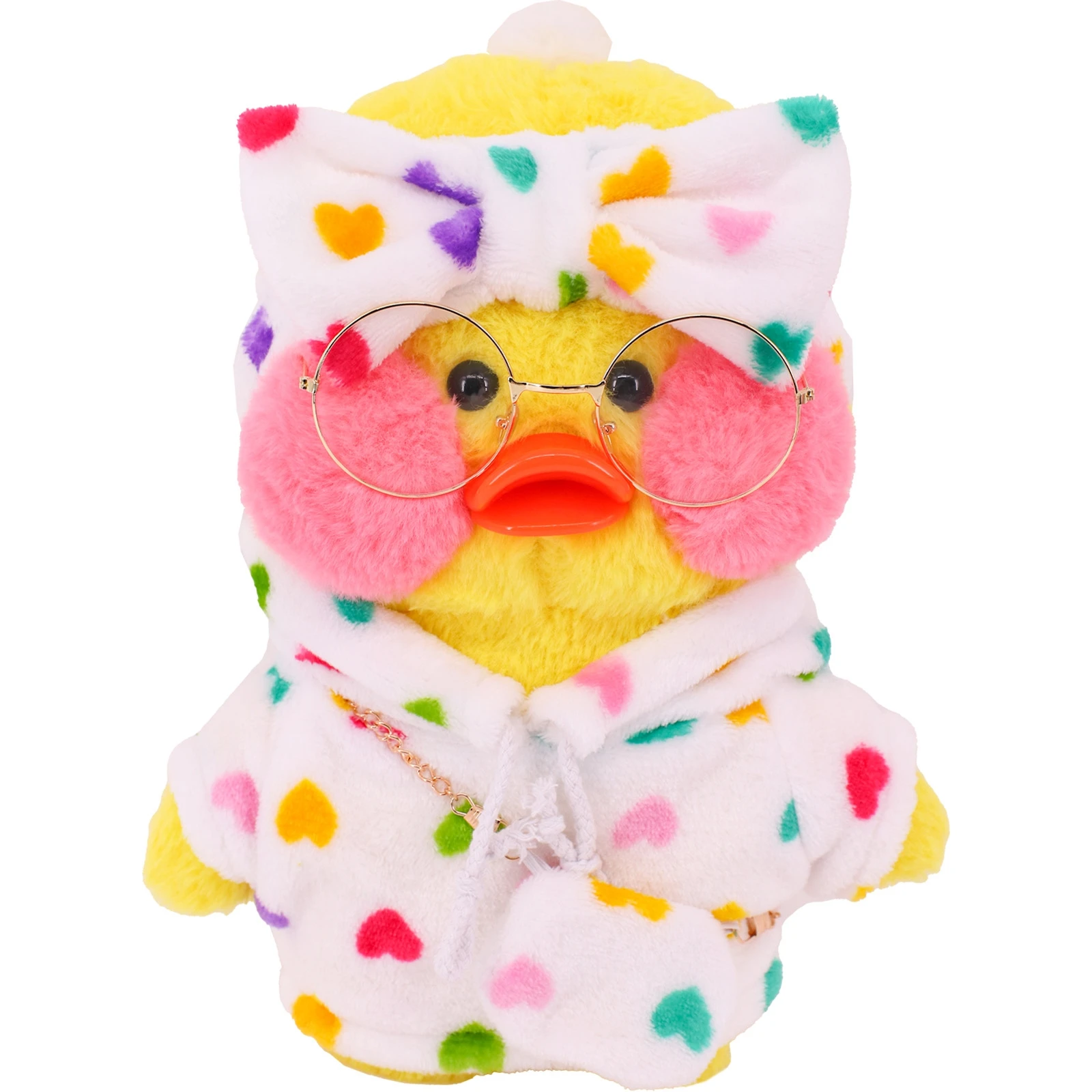Brand new Custom Kawaii Toy Tiktok Plush Tok Duckling Lalafanfan Duck Clothes with high quality