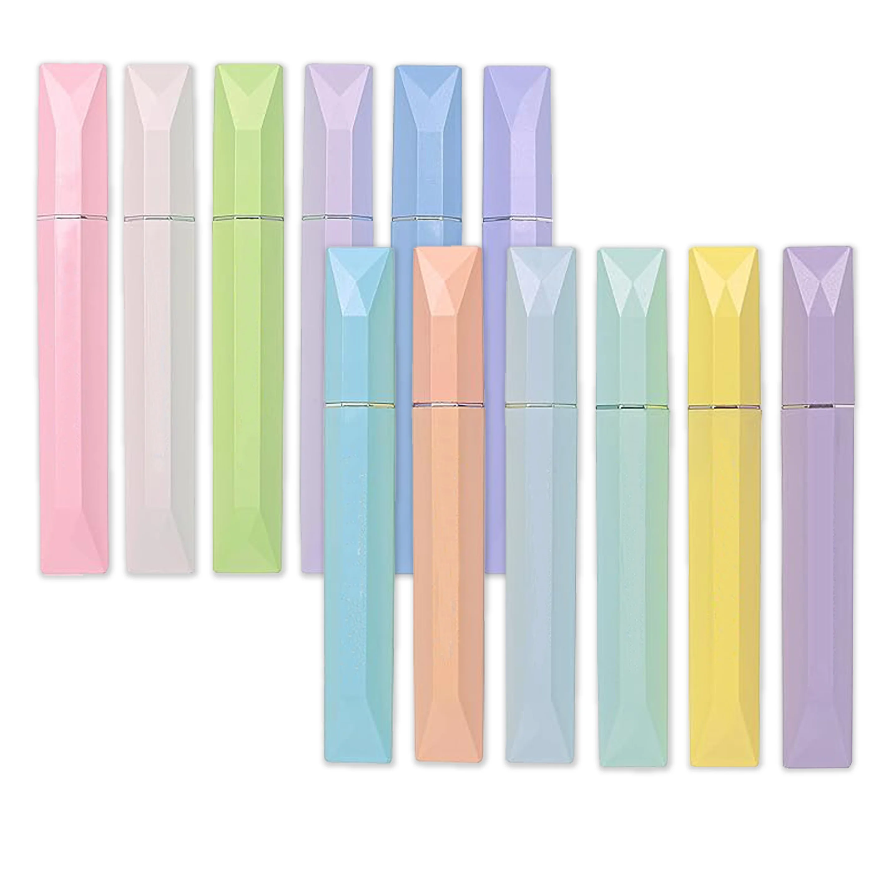 12 Assorted Colors Pastel Bible Highlighters Glitter Highlighter Marker Pen Set