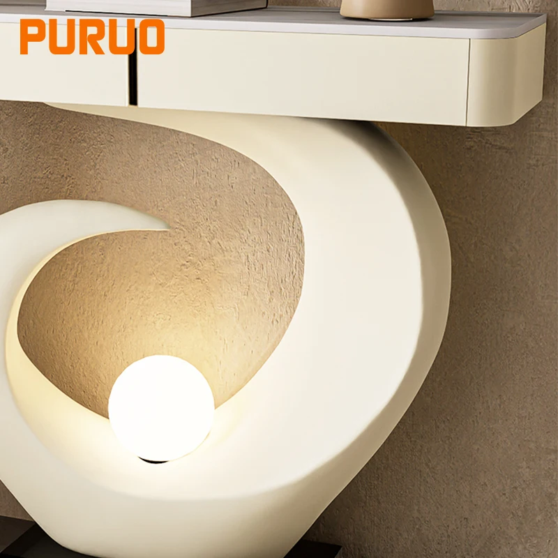 PURUO luxury console table living room  concrete console tables home furniture console tables