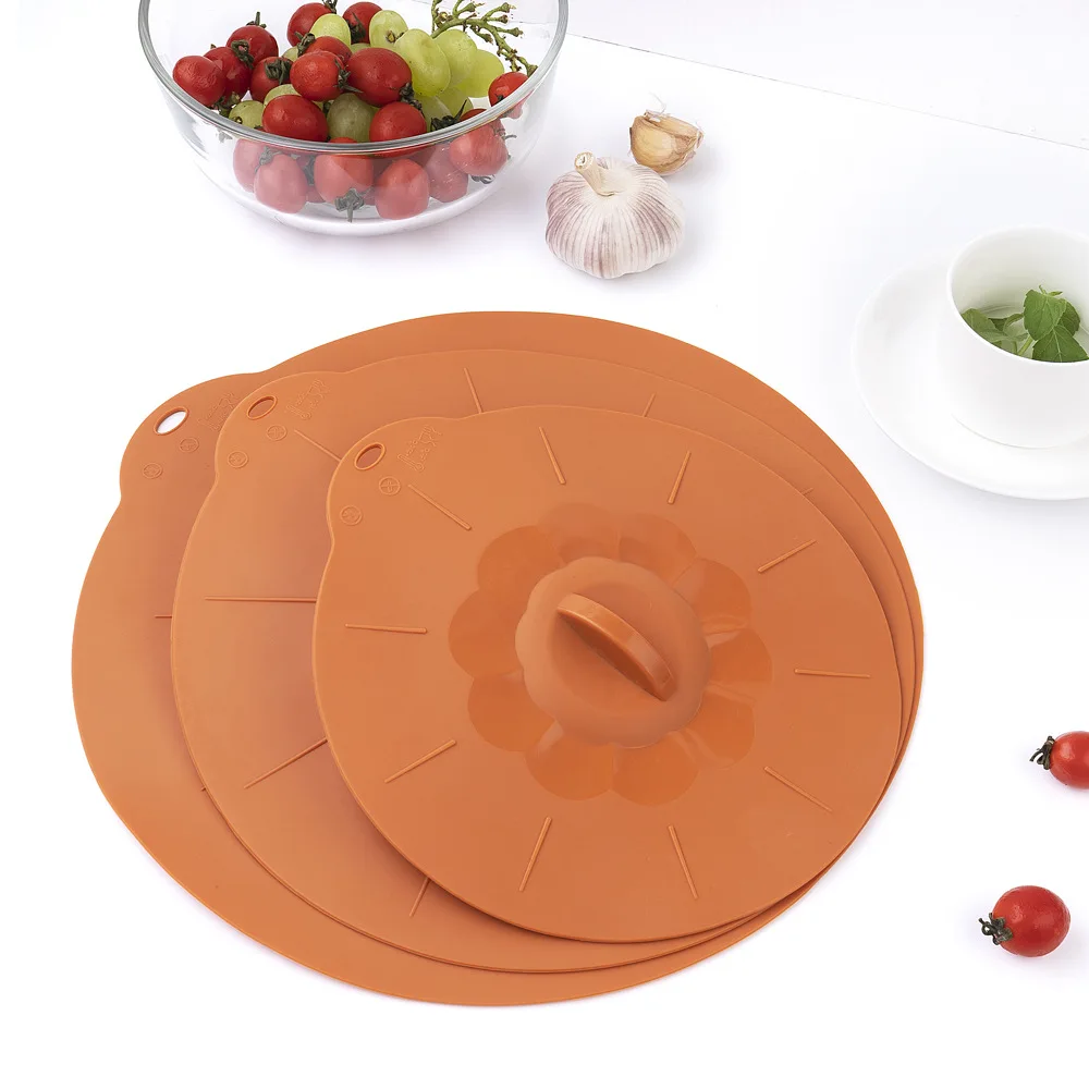 Qimeng Amazon Hot Sale Wholesale Silicone Ice Cube Tray With Lids Stainless Steel Container With Silicone Lid Silicone Pot Lid