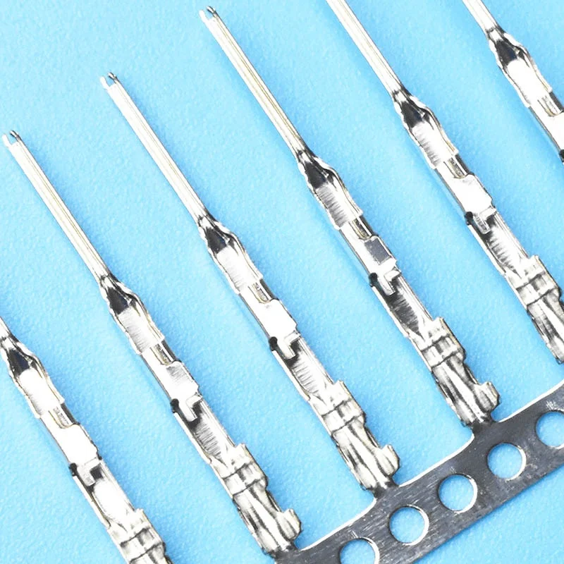 QWT pin male electrical connectors copper brass stamped medical car terminal