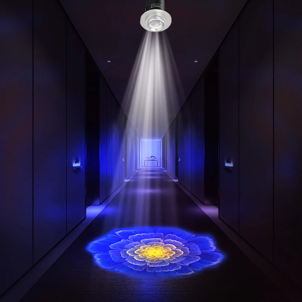 12w gobo changeable led logo light spot projector le 20w indoor ceiling gobo projector corridor arrow sign